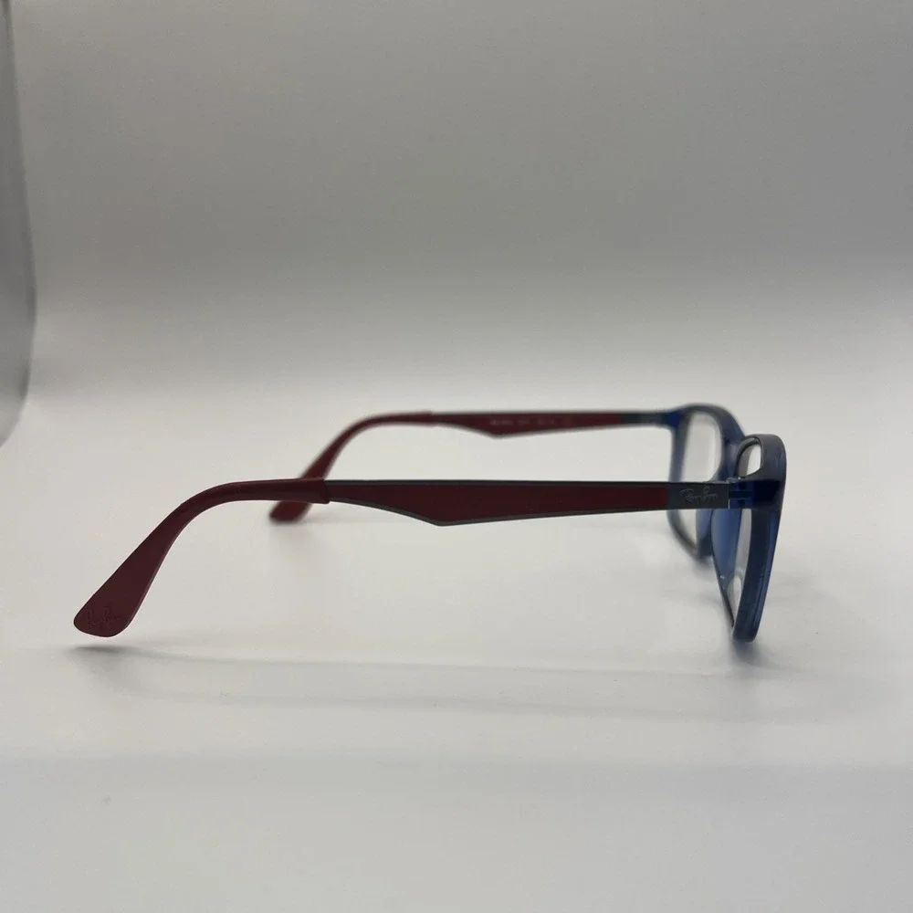 Ray-Ban RB1570 3721 Kids Eyeglasses Frames Blue Red Square Full Rim 49-16-130